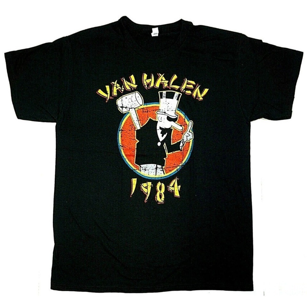 Van Halen Tshirt Distressed Classic Rock Heavy Metal Tee